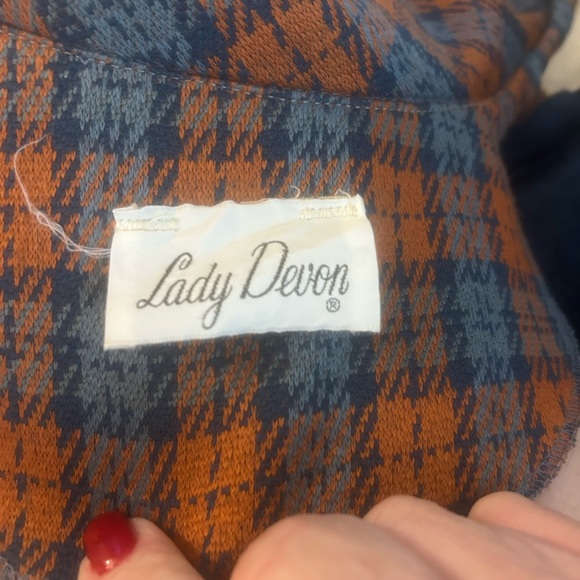 Vintage 1970’s Jacket in Blue and Orange - Picture 2 of 3